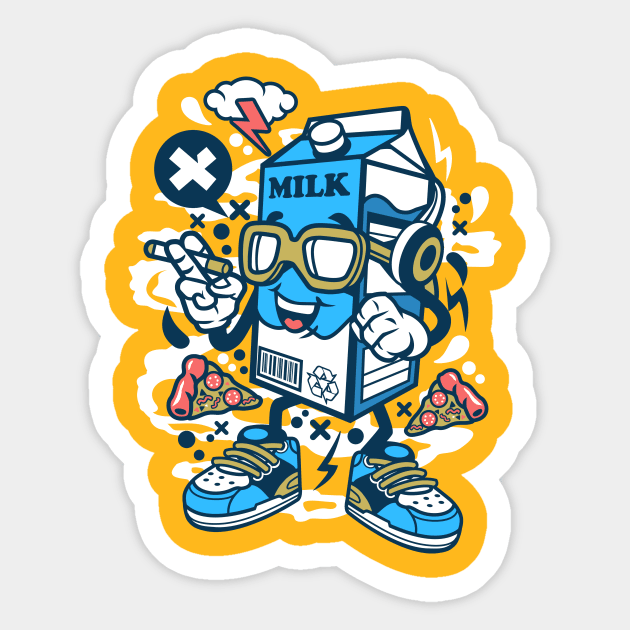 lactose intolerant smoker Sticker by Superfunky